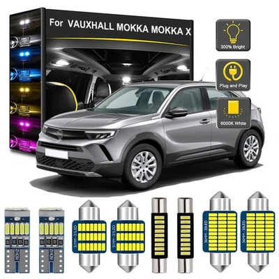 10PCS LED Interior Light Bulbs Package Kit Fit For VAUXHALL MOKKA MOKKA X - Image 1 of 4