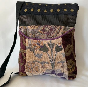 Borsa a tracolla Mary Lynn O'Shea tessuto a mano patchwork arazzo borsa a tracolla - Foto 1 di 5