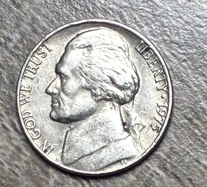 1975 Jefferson Nickel, No Mint Mark - Picture 1 of 19