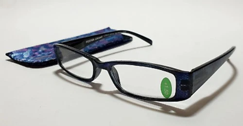 Foster Grants Indigo Damen Lesebrille mit Etui [D171]