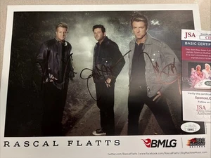 Rascal Flatts 2014 signed x3 limited edition autographed Label Photo w/JSA - Picture 1 of 6