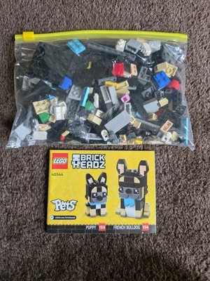 LEGO BRICKHEADZ: French Bulldog (40544). 100% Complete With Instructions - Image 1 of 2