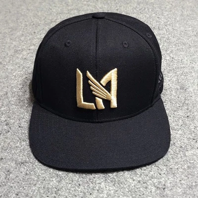 Adidas LAFC Gorra Para Hombres Negro Dorado Snapback Lana Sarga Billete Plano Fútbol MLS  Foto 1 de 4