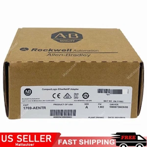 Adaptador Ethernet Compactlogix AB 1769-AENTR Ser A sellado de fábrica impuestos gratuitos de EE. UU. - Imagen 1 de 4