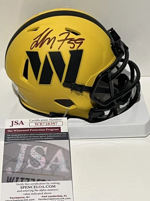 LONDON FLETCHER Signed Autograph Auto Washington Commanders RAVE Mini Helmet JSA - Image 1 of 3