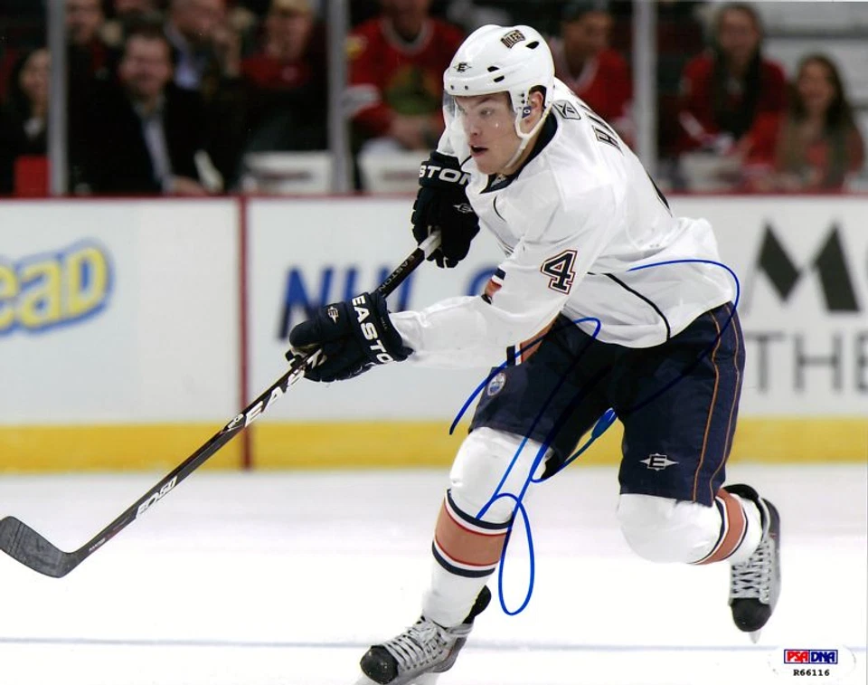 Taylor Hall EDMONTON OILERS NHL Hockey Signed 8x10 Photo PSA/DNA COA - Image 1 of 1