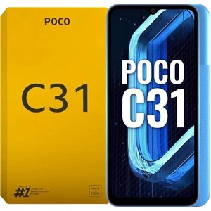 Xiaomi Poco C31 4G Blue 64GB + 4GB Dual-SIM Factory Unlocked Global NEW - Picture 1 of 4
