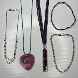 H1 Lot Multicolor Chains Resin Stones Boho Hippie Shopkins Daddy’s Girl Beaded - Picture 1 of 8