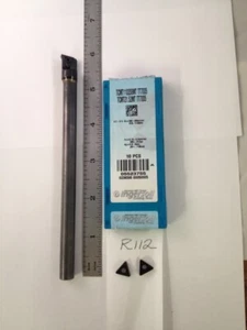 NEW 3/8" CARBIDE BORING BAR C06-STUCR-2 W/ 3 INGERSOLL TCMT 21.52 INSERTS (R112) - Picture 1 of 7