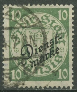 Marca de servicio Gdansk 1924 escudo estatal con estampado D 42a sellado - Imagen 1 de 1