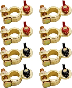 4 pares de terminales de batería de latón de grado marino, conector de terminal de batería - Imagen 1 de 12