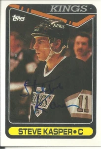 Steve Kasper Los Angeles Kings cartolina autografata personalmente - Foto 1 di 1
