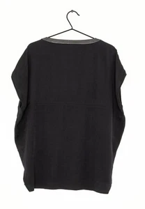 TÚNICA HELMUT LANG NEGRA DE GRAN TAMAÑO CUERO CORDERO TALLA P S - Imagen 1 de 7