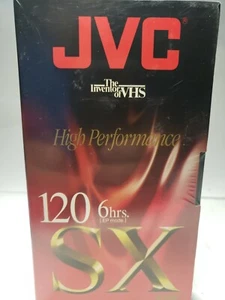 JVC SX T-120 High Performance New/Blank VHS Tape 6 Hour Sealed - Picture 1 of 2