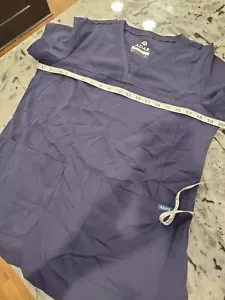 Adar Pro Heather Damen Scrubs Top Medium Navy Blau Neu mit Etikett - Bild 1 von 10