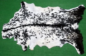 New Goat hide Rug Hair on Area Rug Size 36"x24" Animal Leather Goat Skin G-550 - Picture 1 of 3