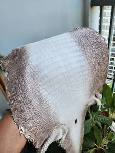 Himalayan Embossed eather Hide Skin Fur Pelt Taxidermy - Handmade - Picture 1 of 16