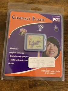 Used PQI 64MB Compact Flash Memory Card New - Picture 1 of 2