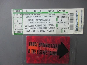 Bruce Springsteen Konzertkarte Lincoln Field 9.08.2003 + Backstage Pass! - Bild 1 von 1