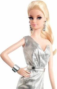 Barbie Look 2014 City Shine #2 CFP35 NRFB Blond Silber Metallic Outfit. - Bild 1 von 11