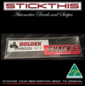 Dealership Dealer Decal Sticker - Shacks Holden Fremantle - WA - Bild 1 von 2