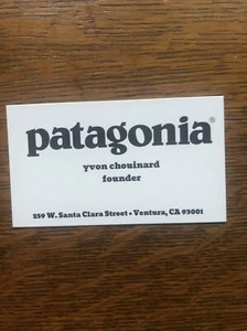 Yvon Chouinard Patagonia Founder Business Card - Picture 1 of 2