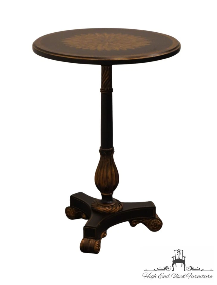 MAITLAND SMITH Handmade Contemporary Modern 21" Round Accent End / Lamp Table... - Image 1 of 4