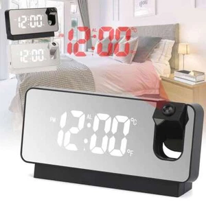 Projection Alarm Clock Thermometer Temperature Monitor, LED Digital Alarm Clock - Picture 1 of 14