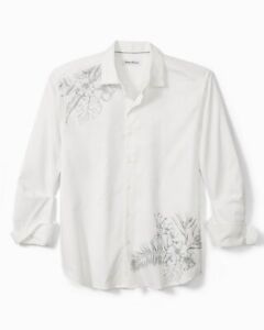 Tommy Bahama Etched In Paradise Shirt, White, L.