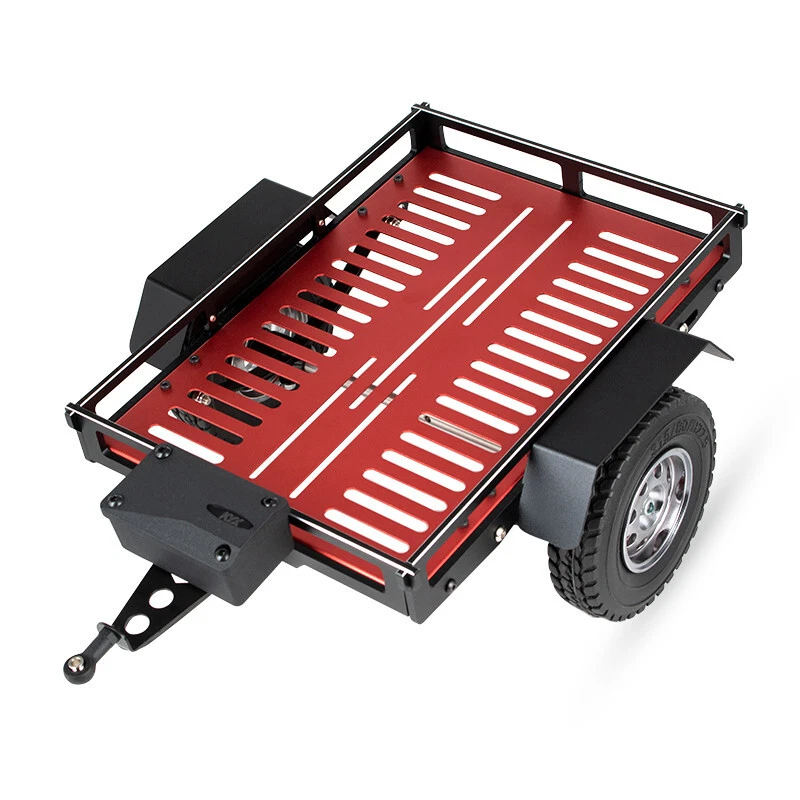 KYX 1/10 CNC RC Crawler HD Single Axle Scale Trailer Small Trailer Truck Trailer - Image 1 of 4