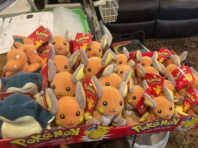 HASBRO 1999 PLUSH ONE MINT POKEMON RAICHU #26 5-1/2" - Image 1 of 4