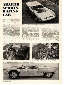 Abarth 1963 deportivo/coche de carreras ~ artículo original/anuncio - Imagen 1 de 1
