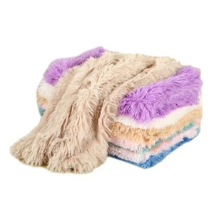 Soft Plush Pet Dog Cat Mat Blanket Bed Mattress Cushion Pad Warmer Sleeping - Picture 1 of 17