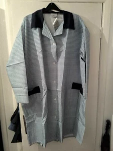 Ladies Overall by WorkSmart size 24/26 NEW Overall Slate Blue Dogtooth check - Picture 1 of 6