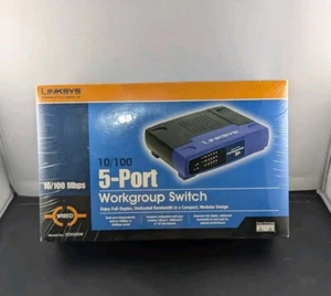 Linksys 10/100 5-port Workgroup Switch Model ezxs55w | Wired Cisco System - Picture 1 of 2