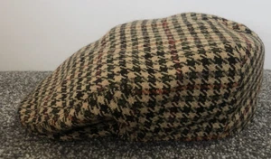 Vintage R.W Forsyth Ltd Edinburgh &Glasgow Tweed Wool Barker/Flat Hat.Size 6 7/8 - Picture 1 of 6