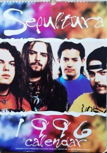 Sepultura   calendar 1996  dates match 2024.  Death metal  thrash band - Picture 1 of 3