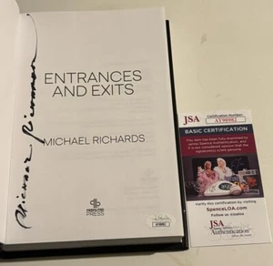MICHAEL RICHARDS AUTOGRAPHED SIGNED ENTRANCES HC BOOK NON BOOKPLATE JSA AY98982 - Picture 1 of 11