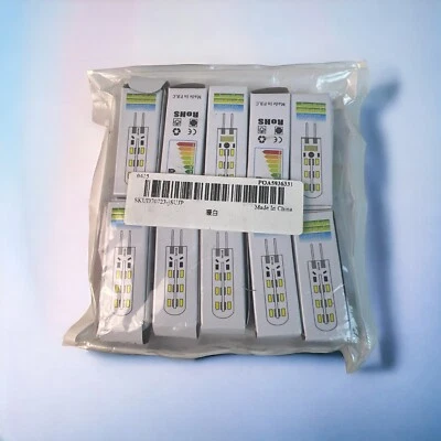 LED Light Bulbs 2W (20W Equivalent) AC/DC 12Volt Bi Pin Base Lamps 10 PCs G4 - Image 1 of 3