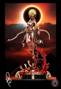 Sekhmet Sculpture(300mm)/3D Printed/Unpainted/Unassembled - Bild 1 von 3