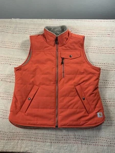 Carhartt Fleece Sherpa Lined Reversible Vest Jacket - Picture 1 of 10