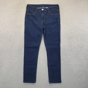 H&M &Denim Jeans Womens Size 30 Blue Skinny Ankle Dark Wash Comfort Casual Denim - Picture 1 of 13