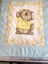 Vintage Baby Crib Blanket World's Greatest Koala Bear Hallmark 1980 Comforter