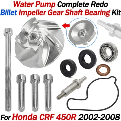 For Honda CRF 450 R 2002-2008 Complete Water Pump Impeller Shaft Seal Repair Kit - Image 1 of 4