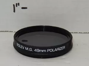 ROLEV M.G. 49mm Polarizer CAMERA Lens FILTER DIGITAL OR FILM - Picture 1 of 2