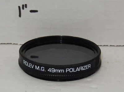 ROLEV M.G. 49mm Polarizer CAMERA Lens FILTER DIGITAL OR FILM - Image 1 of 2