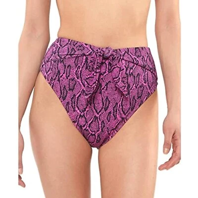 $48 Jessica Simpson Mujer Estampado Serpiente Corbata Frontal Natación Parte Inferior Talla Mediana Foto 1 de 2