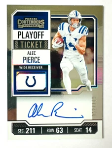 2023 Panini Contenders Alec Pierce AUTO Card FOIL SP #/149 Colts Playoff Ticket! - Picture 1 of 3