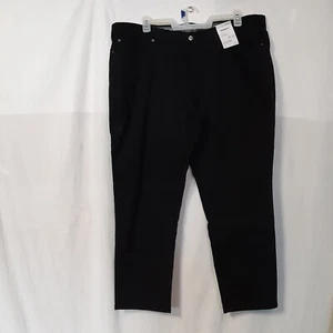 Sonoma All Day Everyday Straight Black Slacks Pants Men's 46x30 Big & Tall - Picture 1 of 4