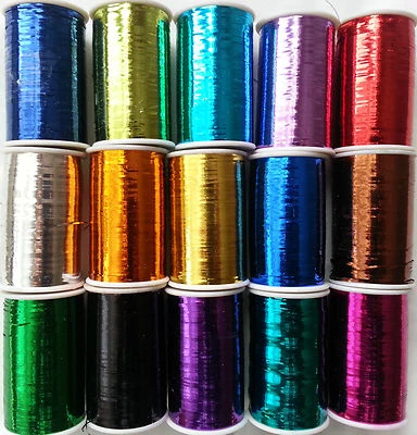 Lurex Embroidery Thread Choose Color 2500 Mtrs BUY 2 & GET1 Free ADD 3 IN BASKET - Image 1 of 2